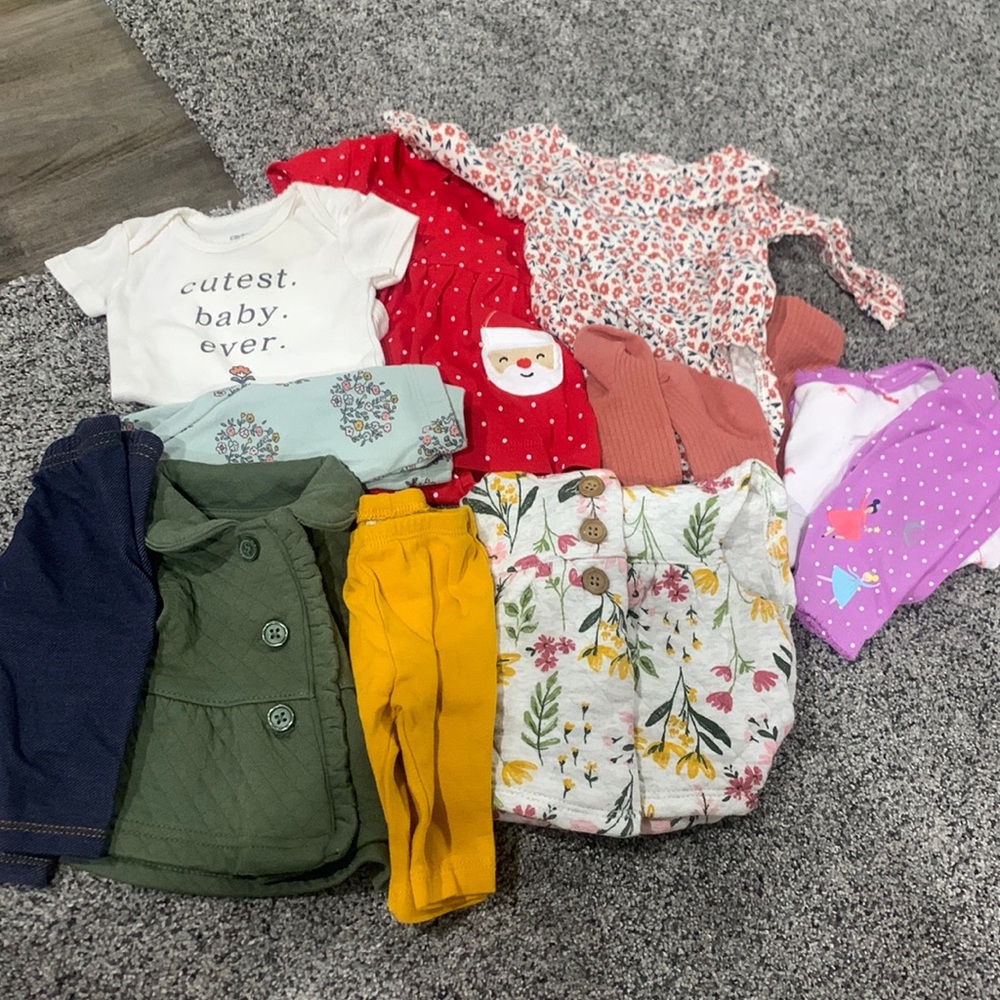 Carter’s Newborn Baby Girl Outfits 11 Pieces Total